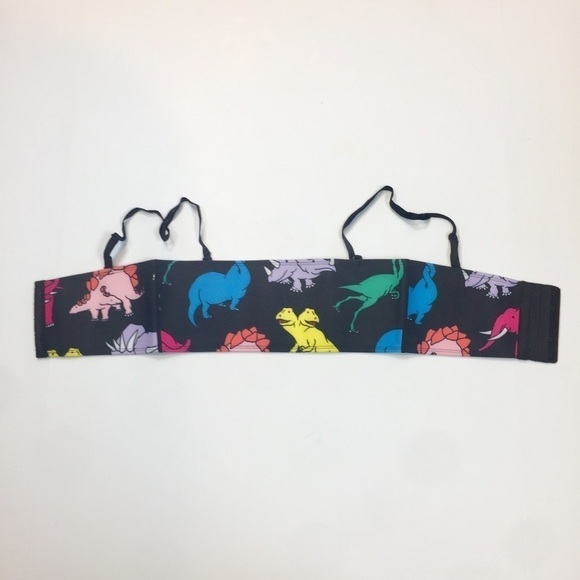 NEW HOAKA X PONY  Bandeau Dinosaur Bikini Top - Picture 9 of 9
